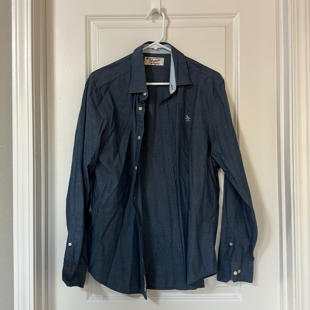 Dark Blue Chambray Shirt